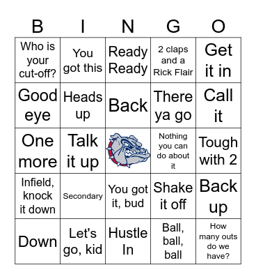 BINGO AT THE BALLPARK Bingo Card
