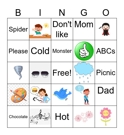 ASL Bingo Card