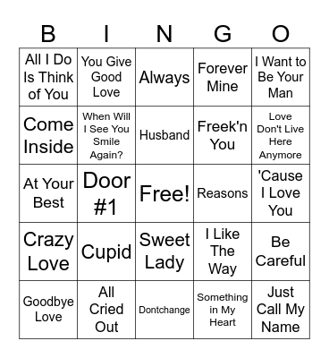 The Storm after hours Bingo Card