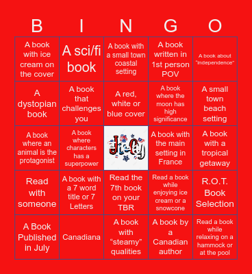July R.O.T. Book BINGO Card
