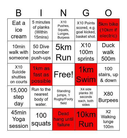 Fitting this in ya Bingo Card
