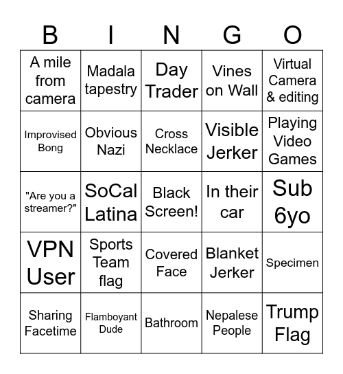 OBINGLE V2 Bingo Card