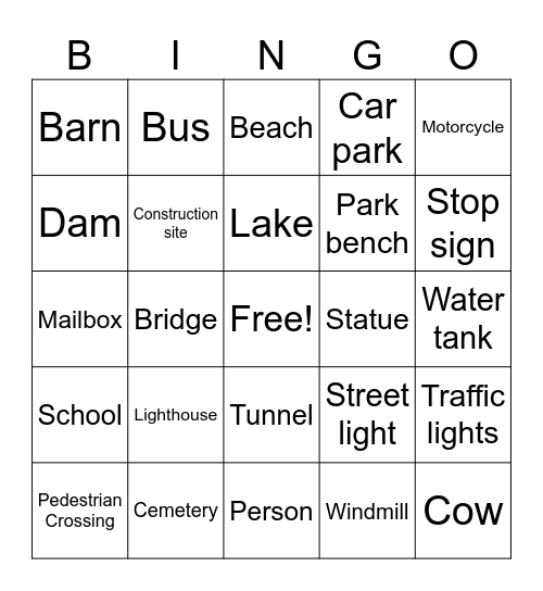 GeoGuessr Bingo 1 Bingo Card