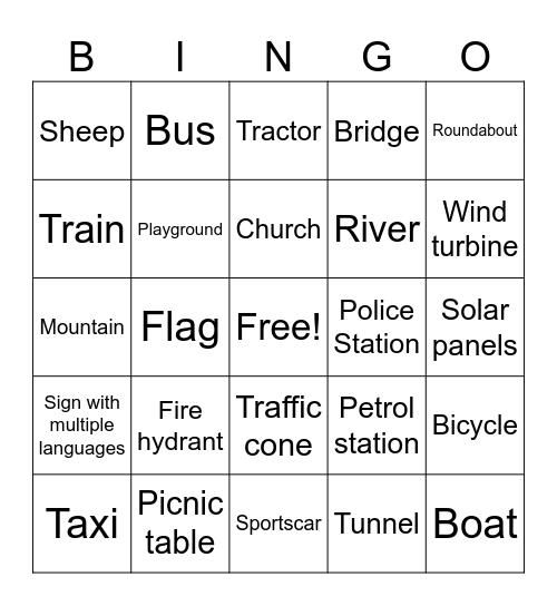 GeoGuessr Bingo 2 Bingo Card