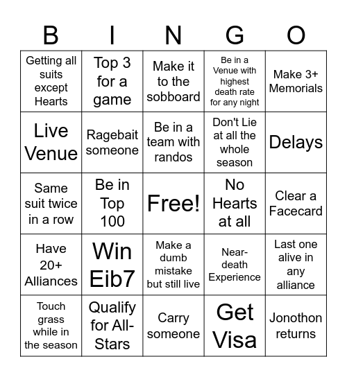Eib7 Bingo by Someone (borderland123) Bingo Card