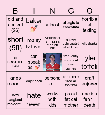 sev bingo Card