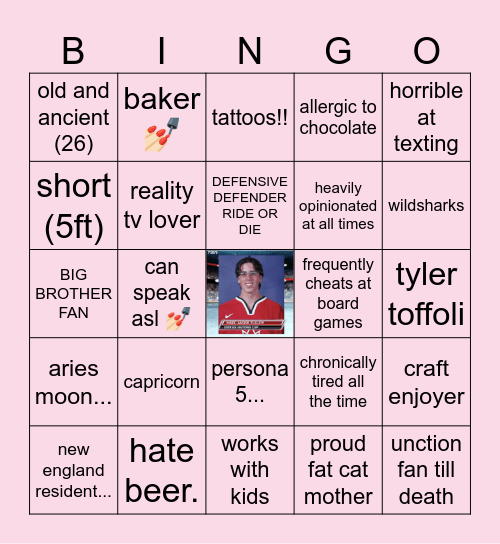 sev bingo Card