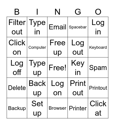 Computers Bingo Card