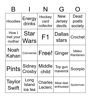 Beccie (bingo eccie) Bingo Card