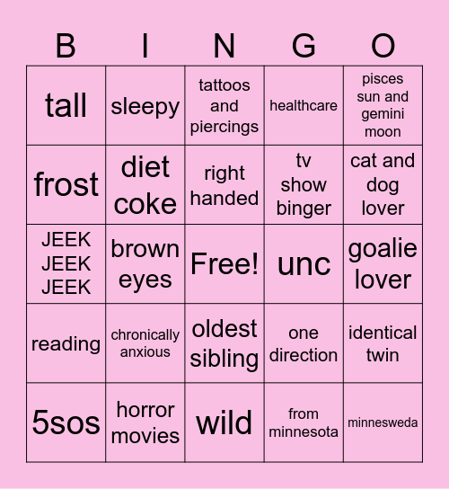 jeeks public defender Bingo Card
