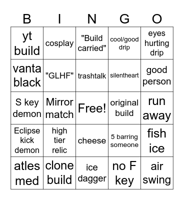 500 elo chime bingo Card