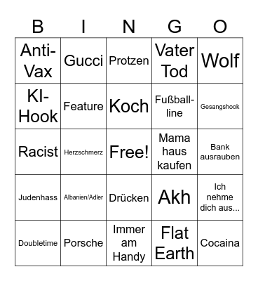 Neun3Vier Bingo Card