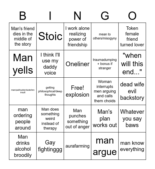 Man bingo volume 2 Bingo Card