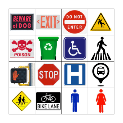 Community Safety Bingo Card