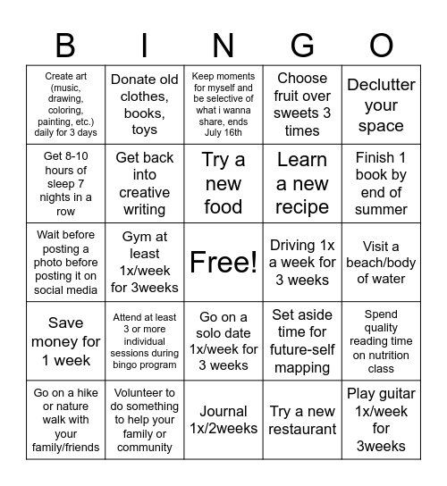 TN Bingo Card