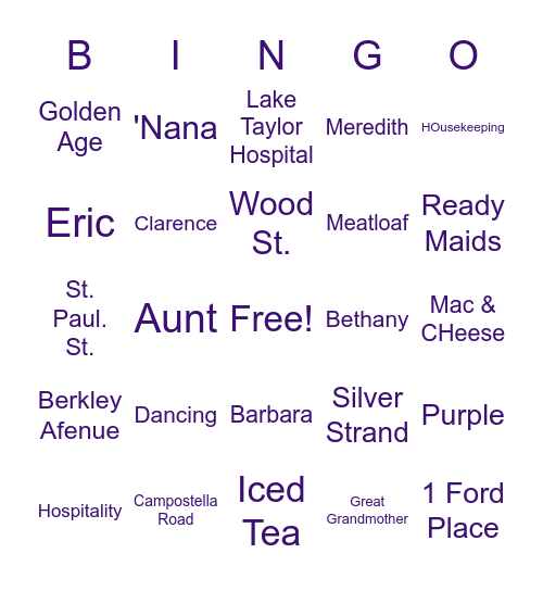 Happy Birthday Joyce! Bingo Card