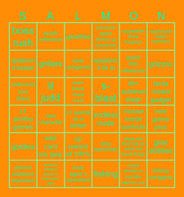 SPLATOON RIADERS FULL RELEASE BINGO!! Bingo Card