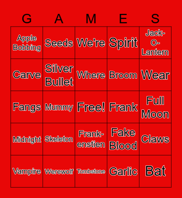 CANDY!!! Bingo Card