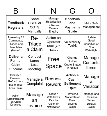 Bingo Card