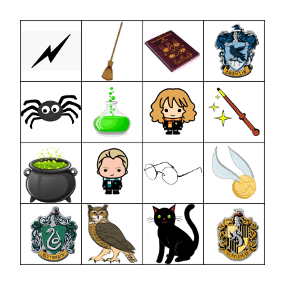 Harry Potter Bingo Card