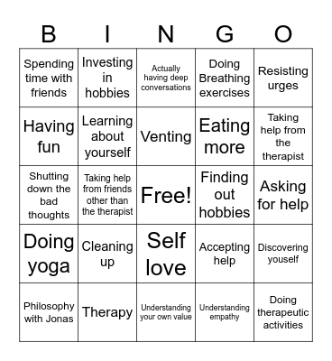 Monster's bingo Card
