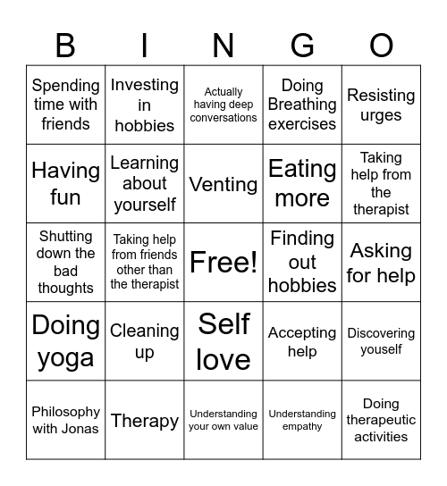 Monster's bingo Card
