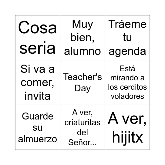 BINGO Card