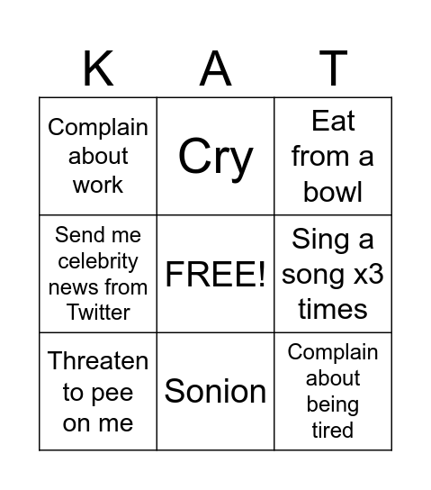sjhsdjfhds Bingo Card