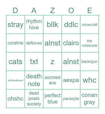 Bingo Card