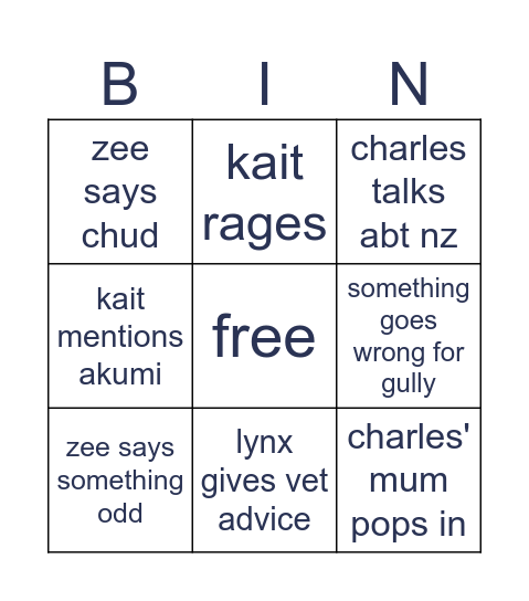 tm lingo bingo Card