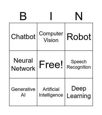Aritifical Bingo Card