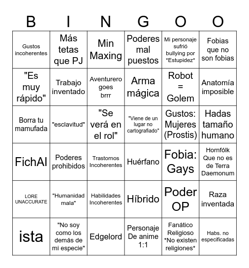 2.0 FICHAS LU'UM Bingo Card