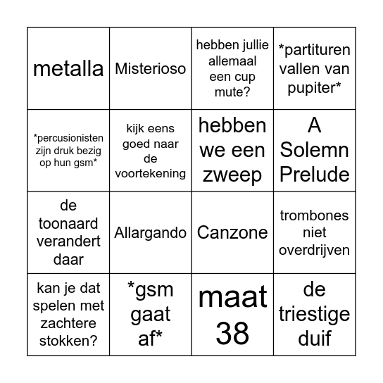 Vlamo Play-BinGo Card