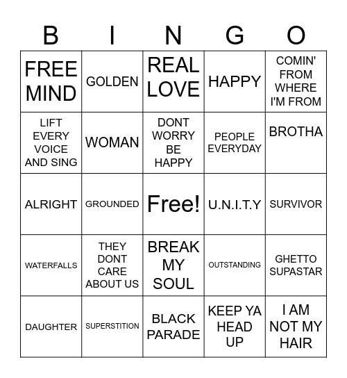 MODERN 2 BING Bingo Card