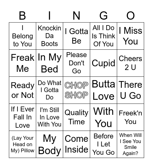 Slow Jamz pt.2 R6 Bingo Card