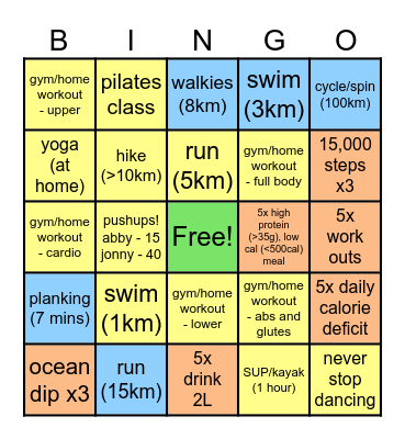 Sexy Bingo Dingo Bingo Card