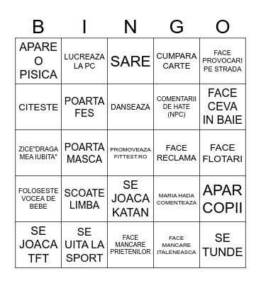 HADA BINGO Card