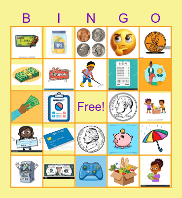 Money Bingo Card