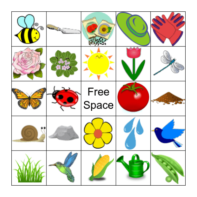 Garden Bingo Card