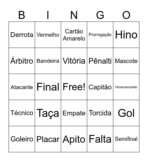 Festa Julina Stryker Bingo Card