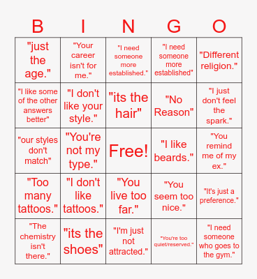Pop The Balloon Bingo Card