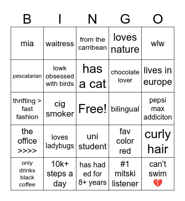 skinnnydoll’s Bingo Card