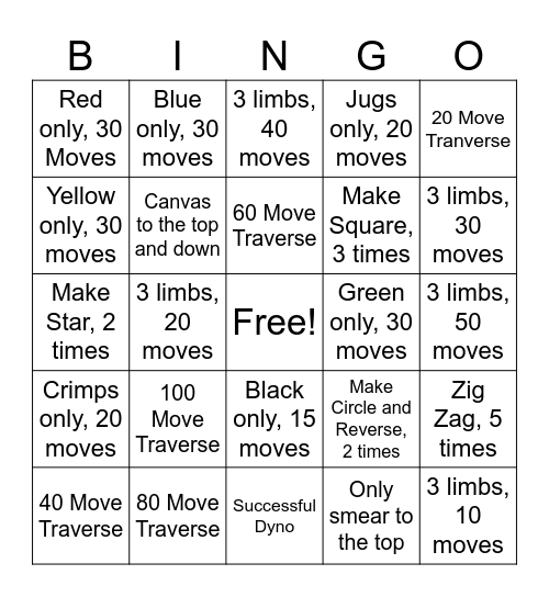 THE BINGO WALL Bingo Card