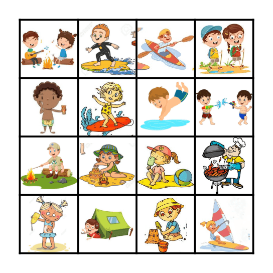 L'ÉTÉ Bingo Card