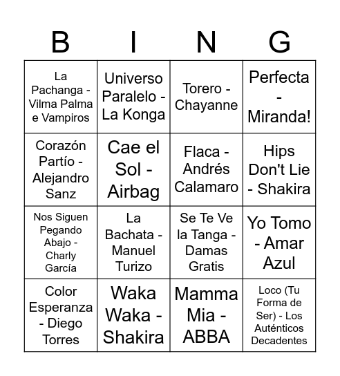 ¡ B A B Y ! Bingo Card