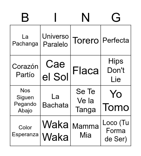 ¡ B A B Y ! Bingo Card
