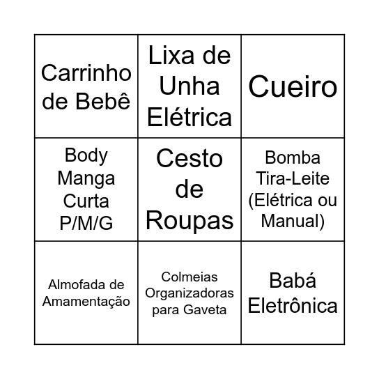 Chá do Anthony Bingo Card