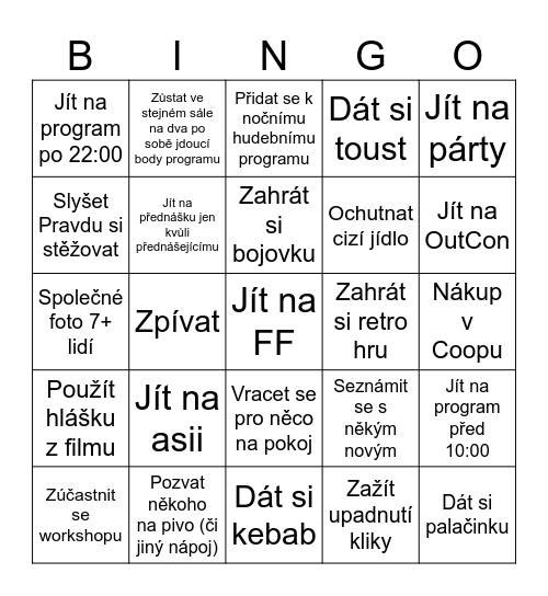 FF 2026 Bingo Card