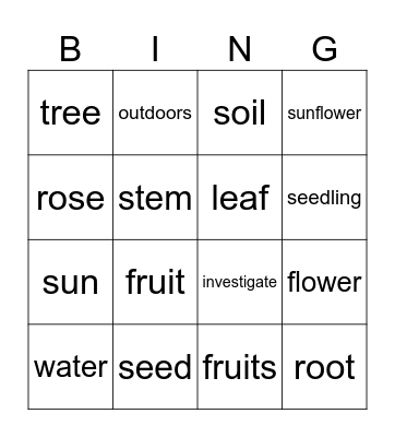 Bingo Card