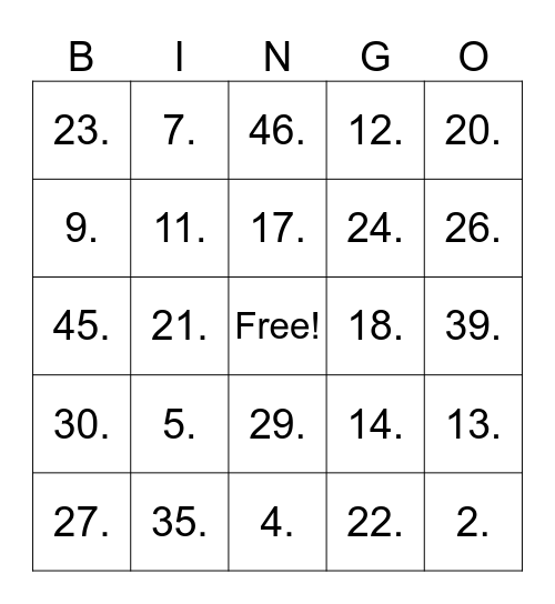 CHÁRRAIA Dhian & Mabelle Bingo Card